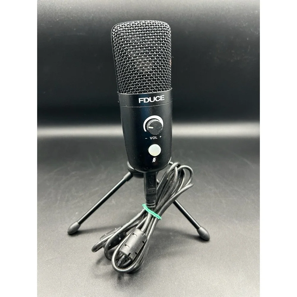 FDUCE USB Plug Play Condenser Microphone Professional Studio PC Mic w/ Tripod